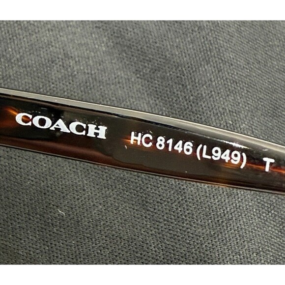 Coach Round Sunglasses HC 8146 (L949)  Brown Lens Gold Accents 58-16 135mm main image 15